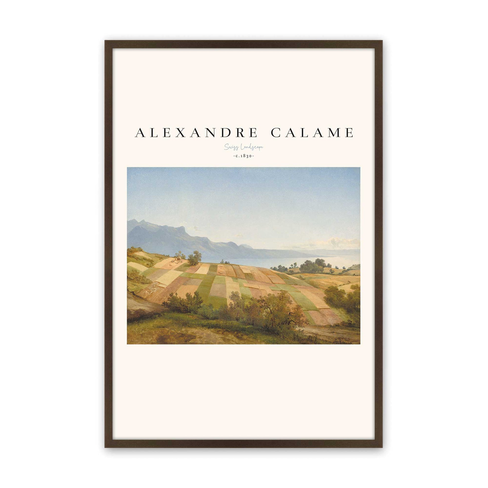 [Color:Brown], Picture of art in a Brown frame