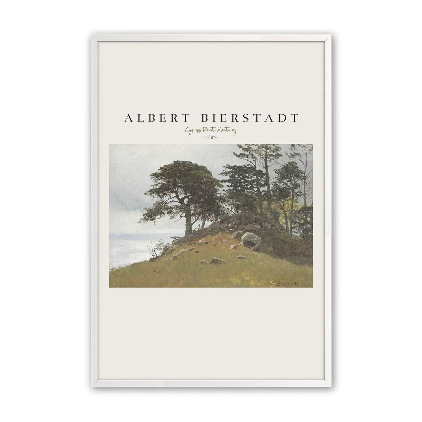 [Color:Opaque White], Picture of art in a Opaque White frame