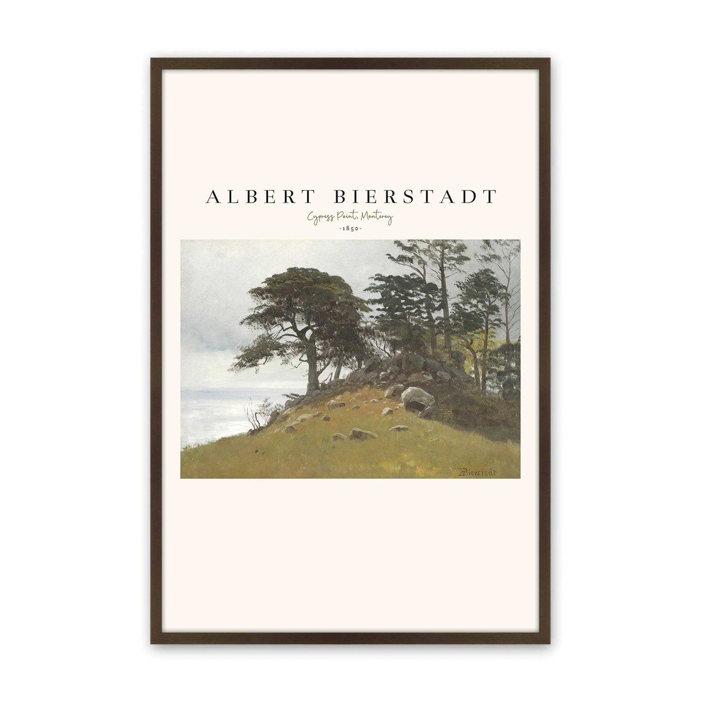 [Color:Brown], Picture of art in a Brown frame