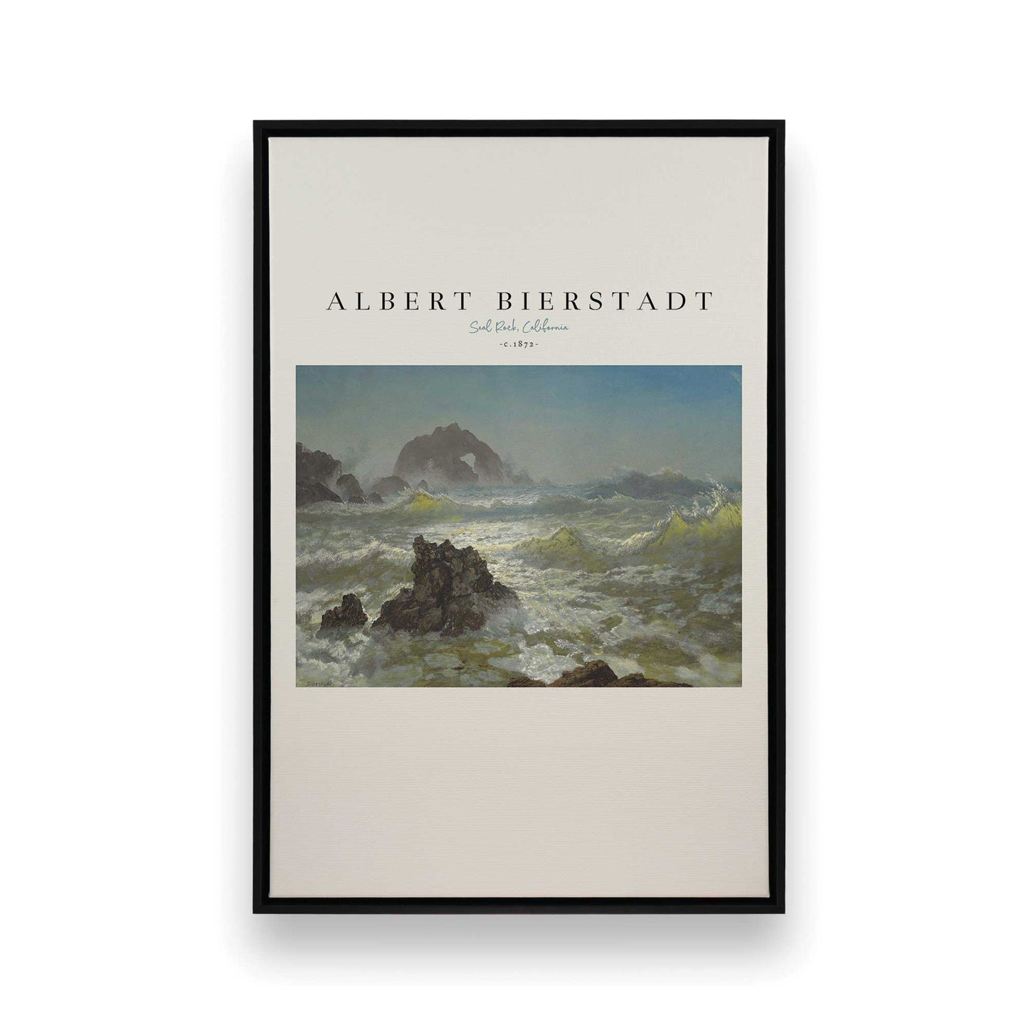 [Color:Satin Black], Picture of art in a Satin Black frame