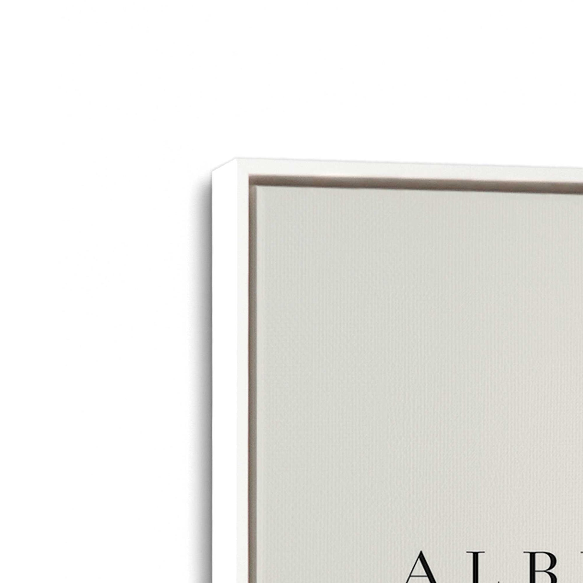 [Color:Opaque White], Picture of art in a White frame at an angle