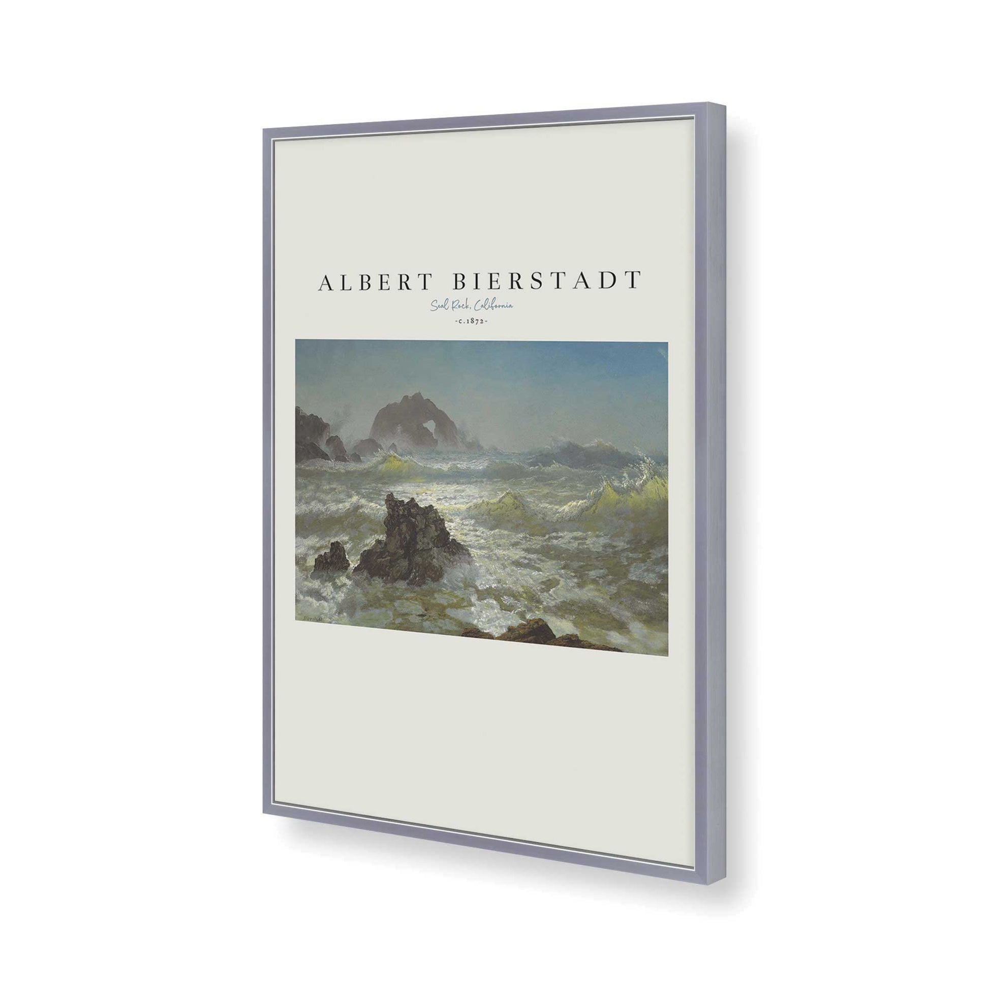 [Color:Polished Chrome], Picture of art in a Polished Chrome frame of the corner