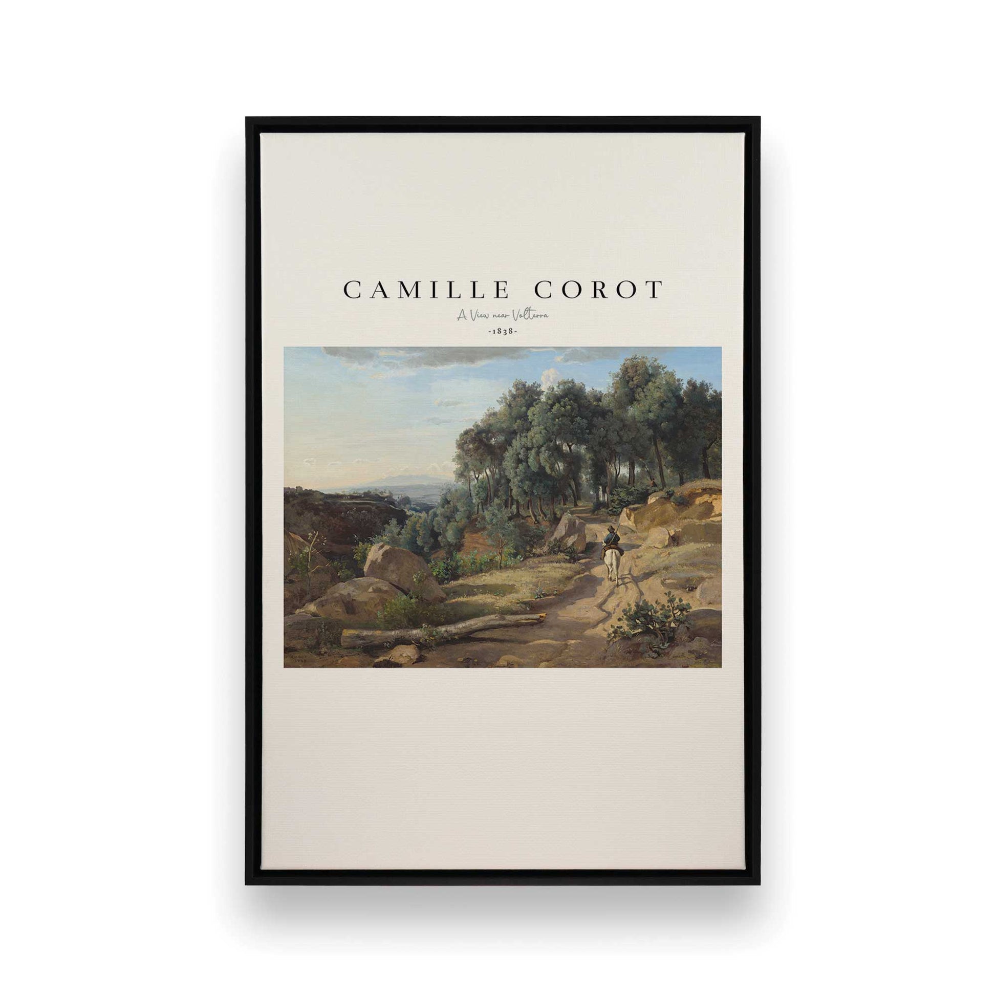 [Color:Satin Black], Picture of art in a Satin Black frame