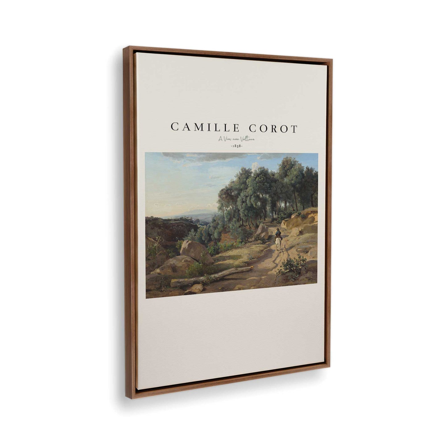 [Color:Walnut], Picture of the corner of the art