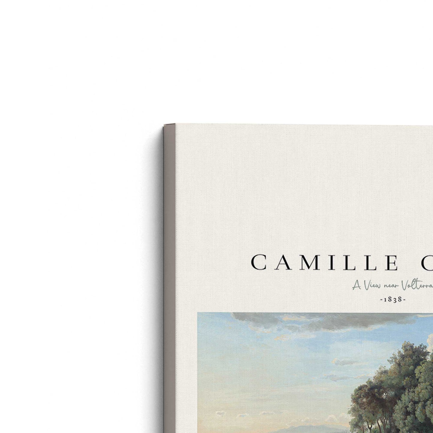 [Color:Stretched Canvas], Picture of the corner of the art