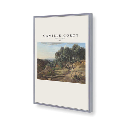 [Color:Polished Chrome], Picture of art in a Polished Chrome frame of the corner