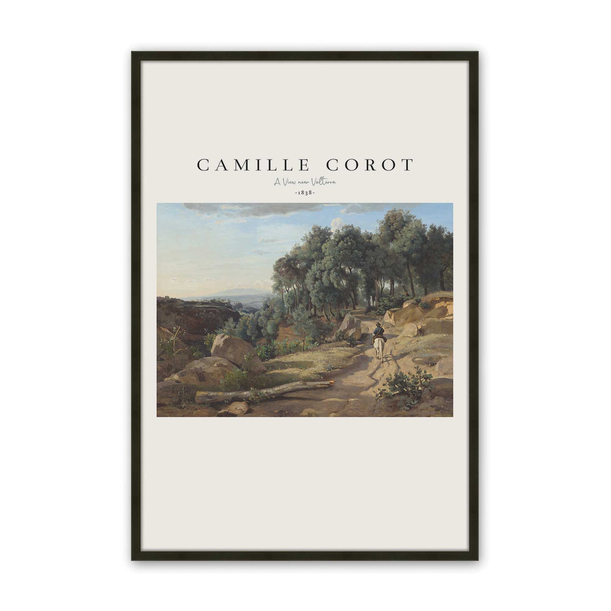 [Color:Satin Black], Picture of art in a Satin Black frame