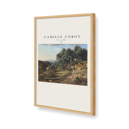 [Color:American Maple], Picture of art in a American Maple frame of the corner