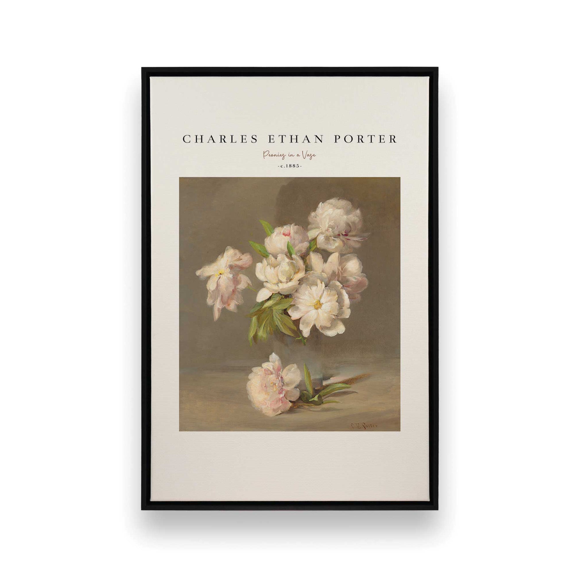 [Color:Satin Black], Picture of art in a Satin Black frame