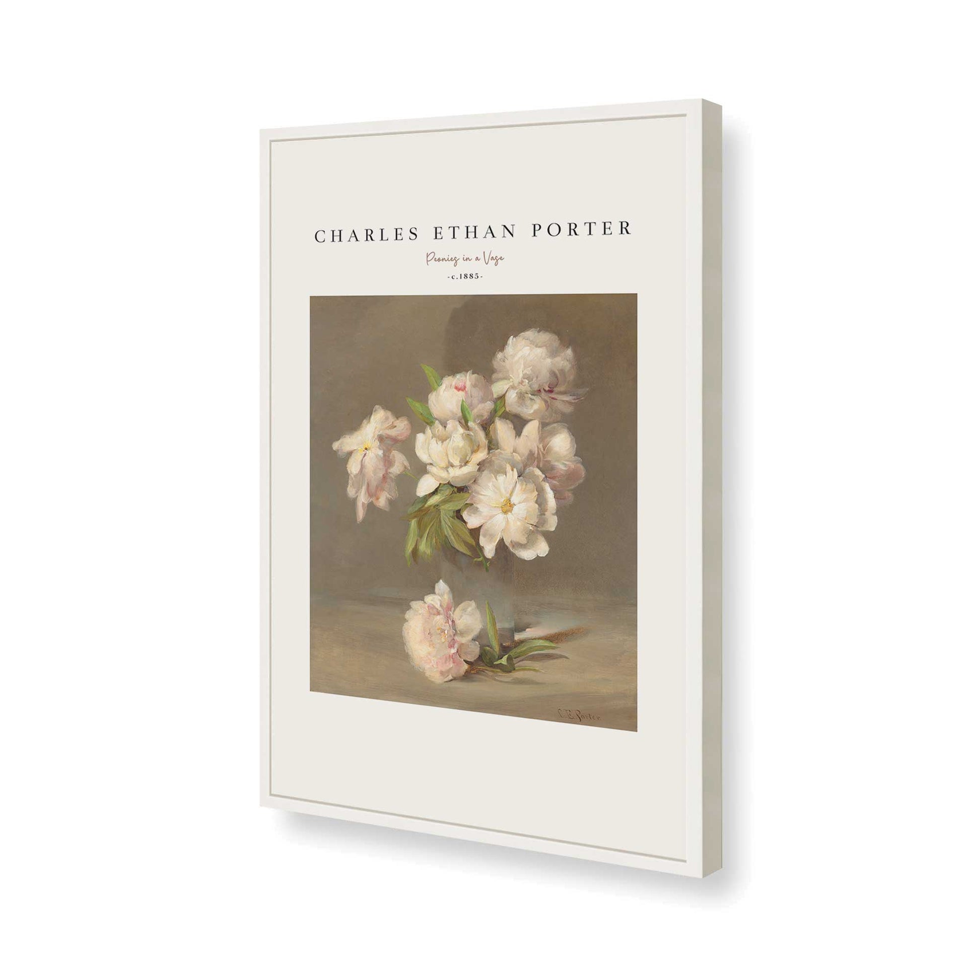 [Color:Opaque White], Picture of art in a Opaque White frame of the corner