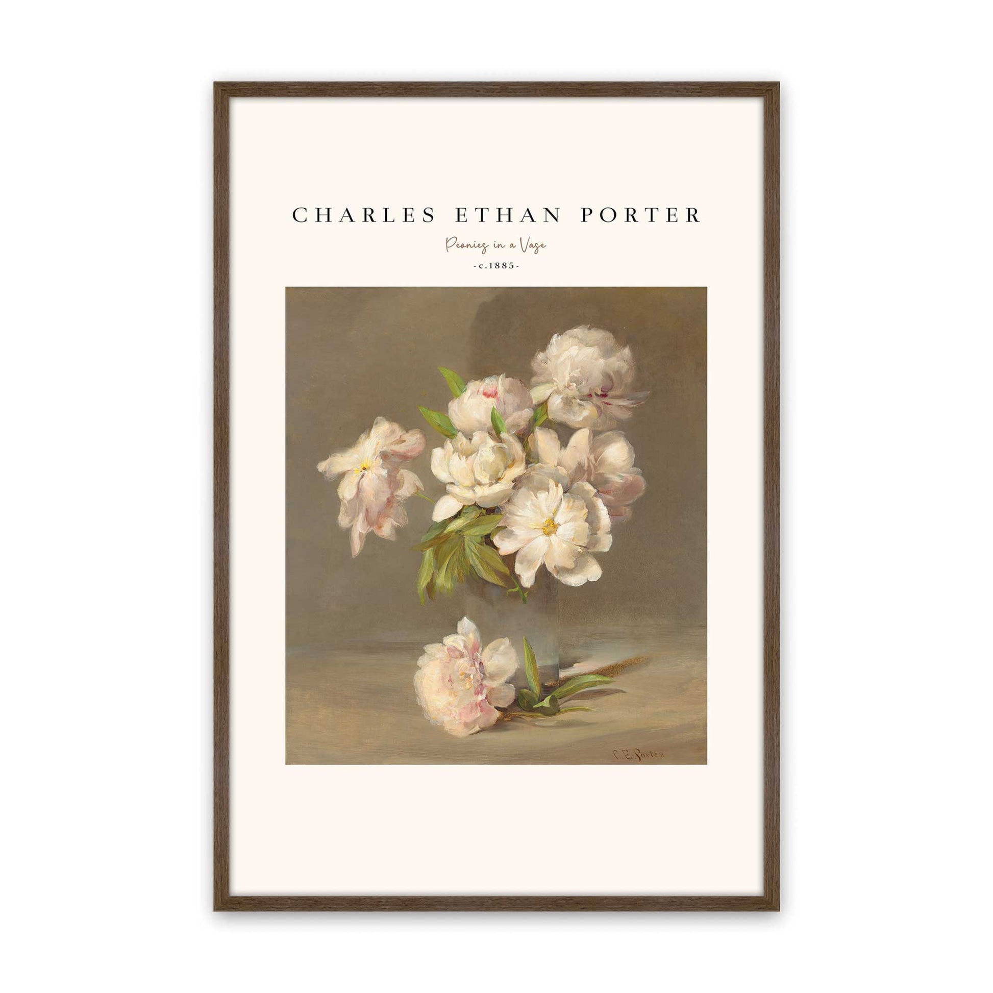 [Color:Walnut], Picture of art in a Walnut frame