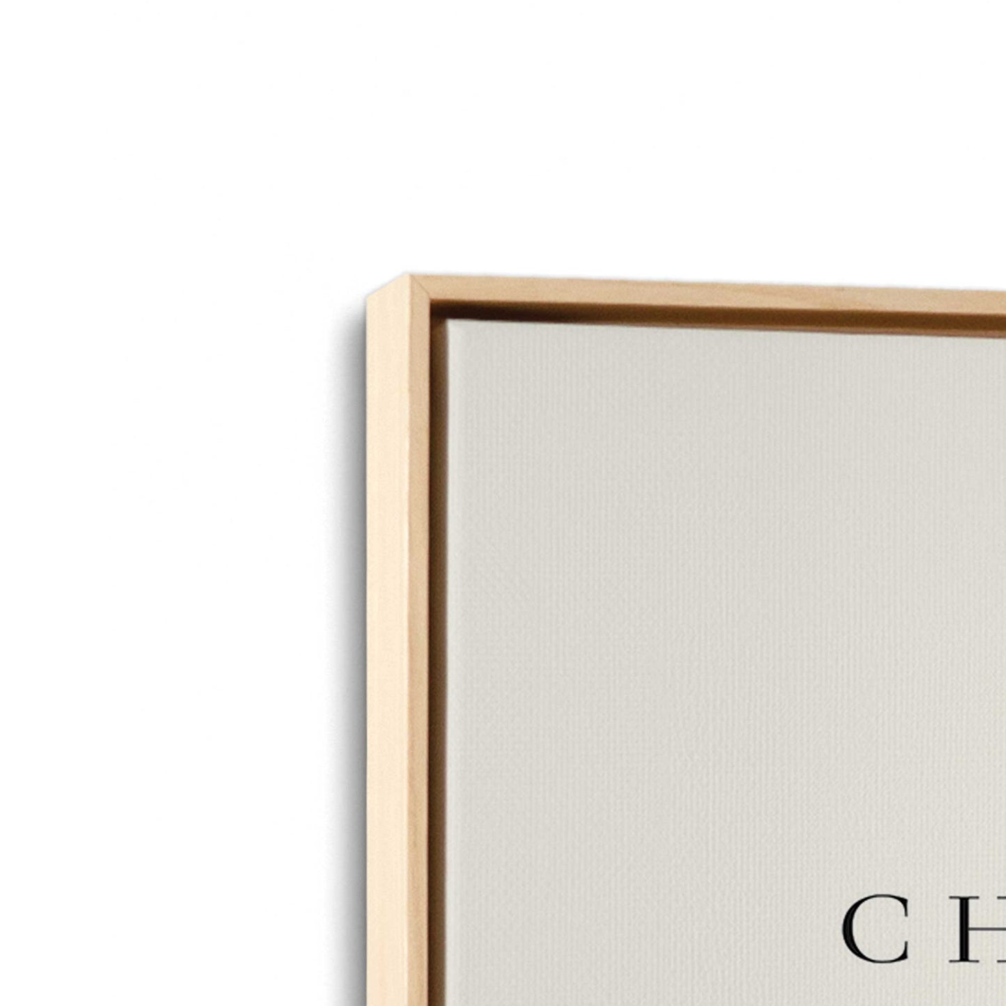 [Color:American Maple], Picture of art in a American Maple frame at an angle
