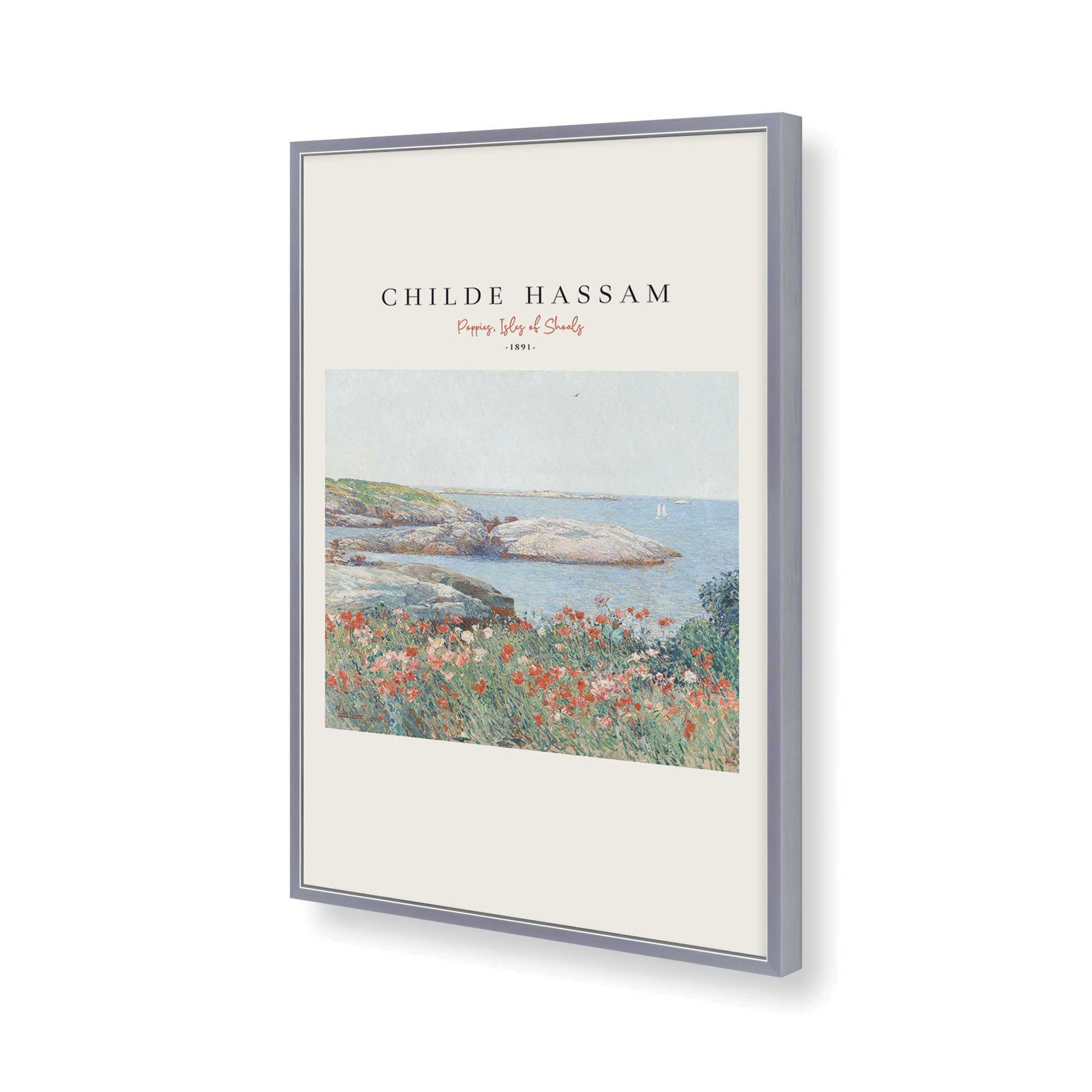 [Color:Polished Chrome], Picture of art in a Polished Chrome frame of the corner