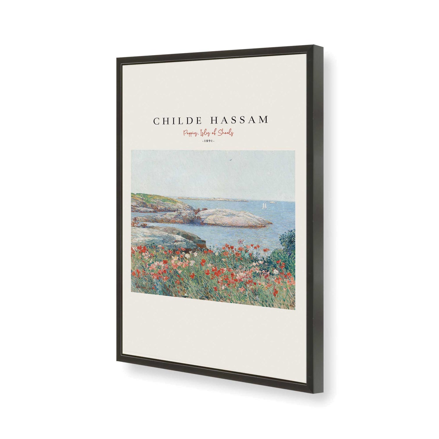 [Color:Satin Black], Picture of art in a Satin Black frame of the corner