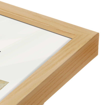 [Color:American Maple], Picture of art in a American Maple frame at an angle
