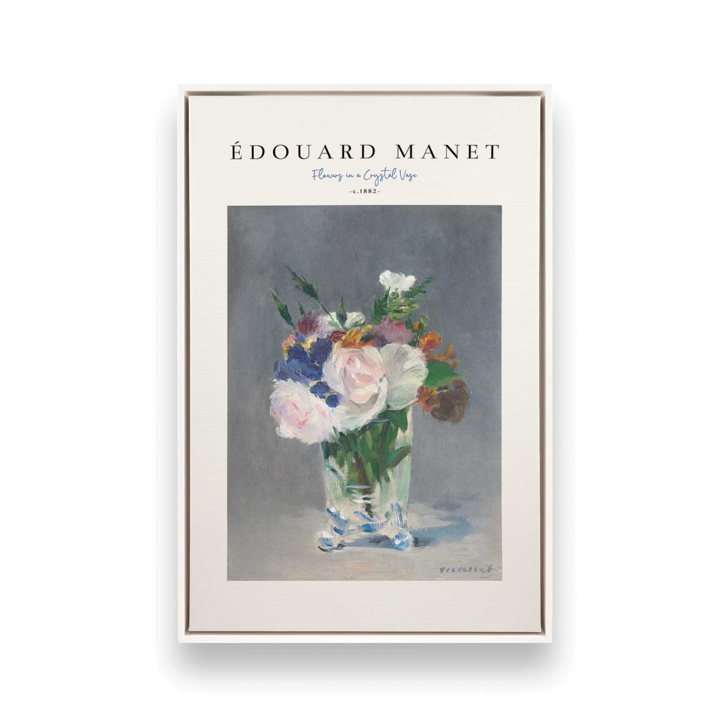 [Color:Opaque White], Picture of art in a White frame