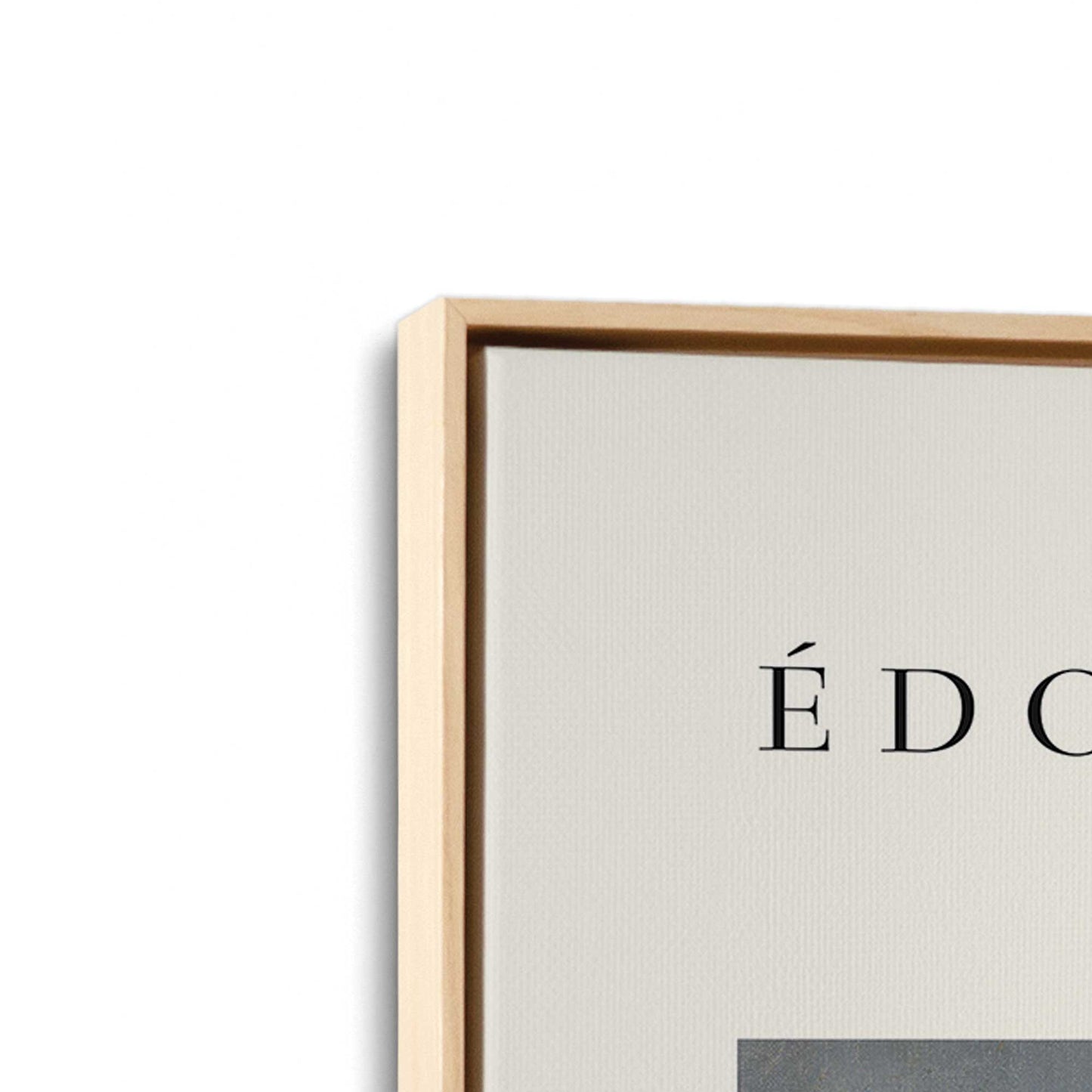 [Color:American Maple], Picture of art in a American Maple frame at an angle