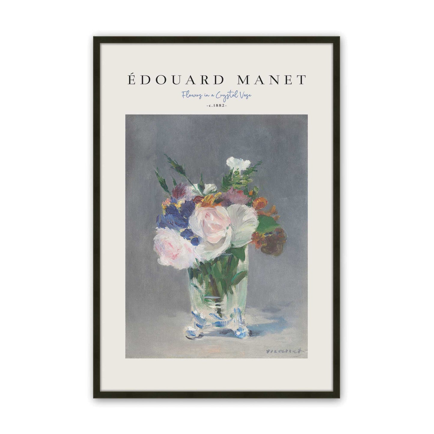 [Color:Satin Black], Picture of art in a Satin Black frame