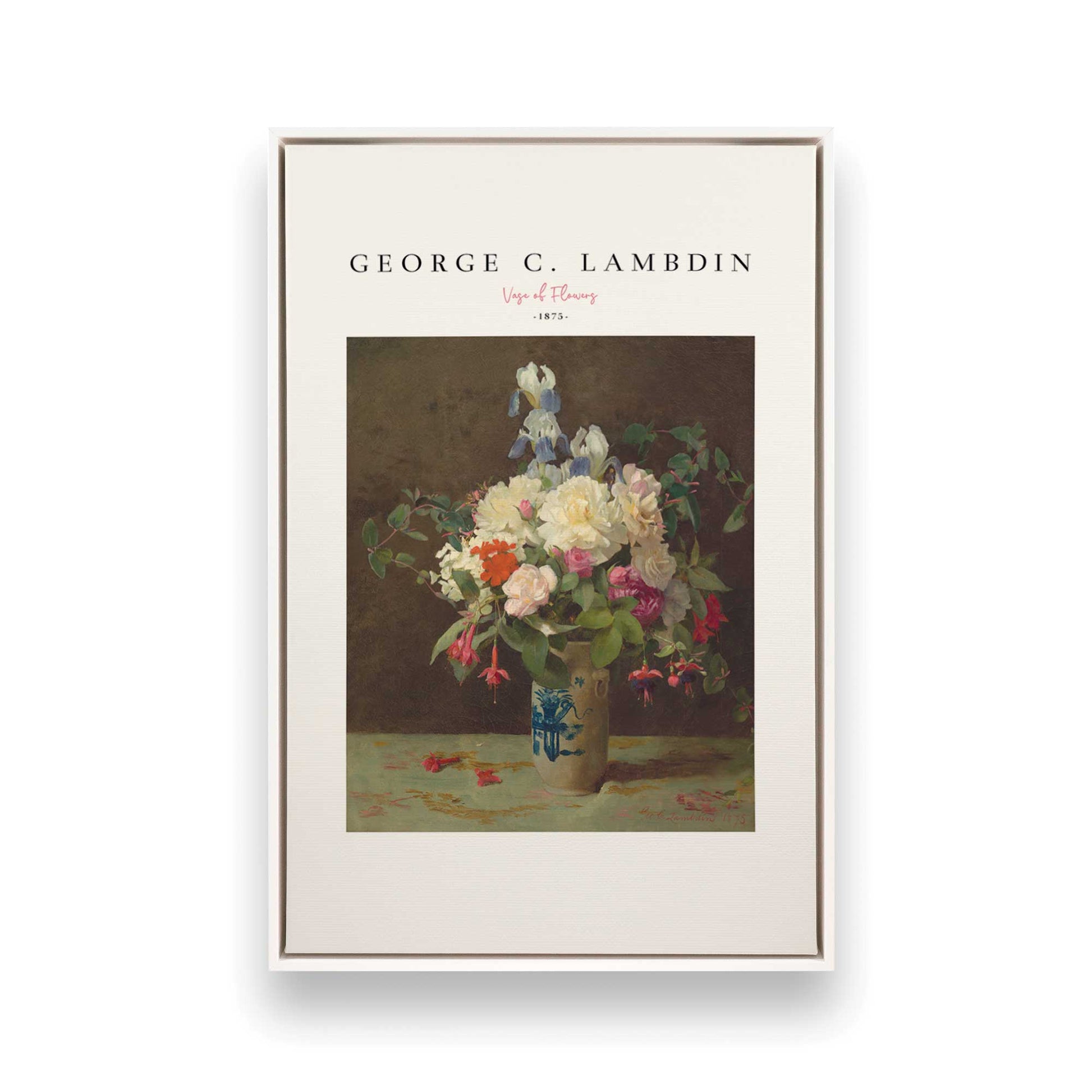 [Color:Opaque White], Picture of art in a White frame