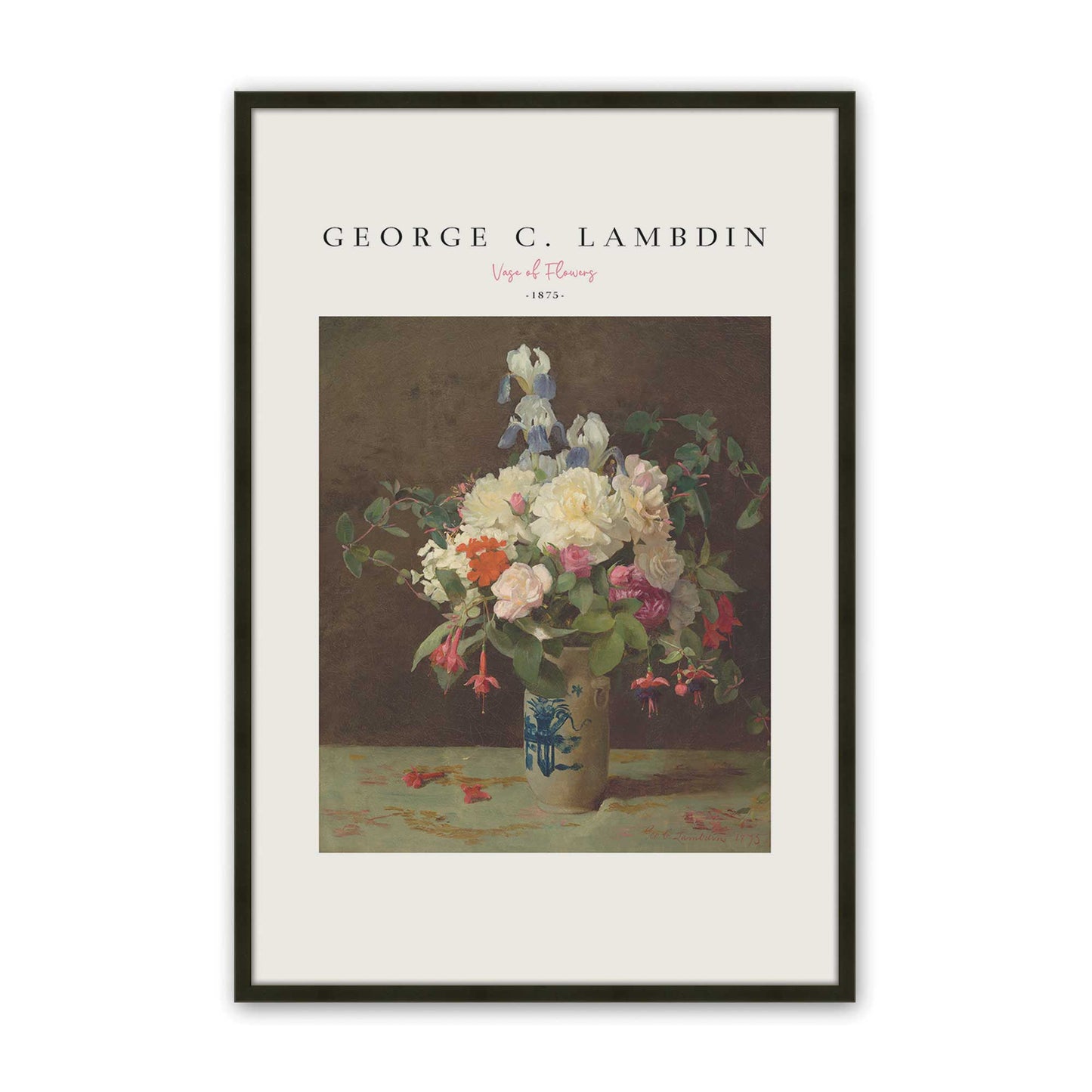 [Color:Satin Black], Picture of art in a Satin Black frame