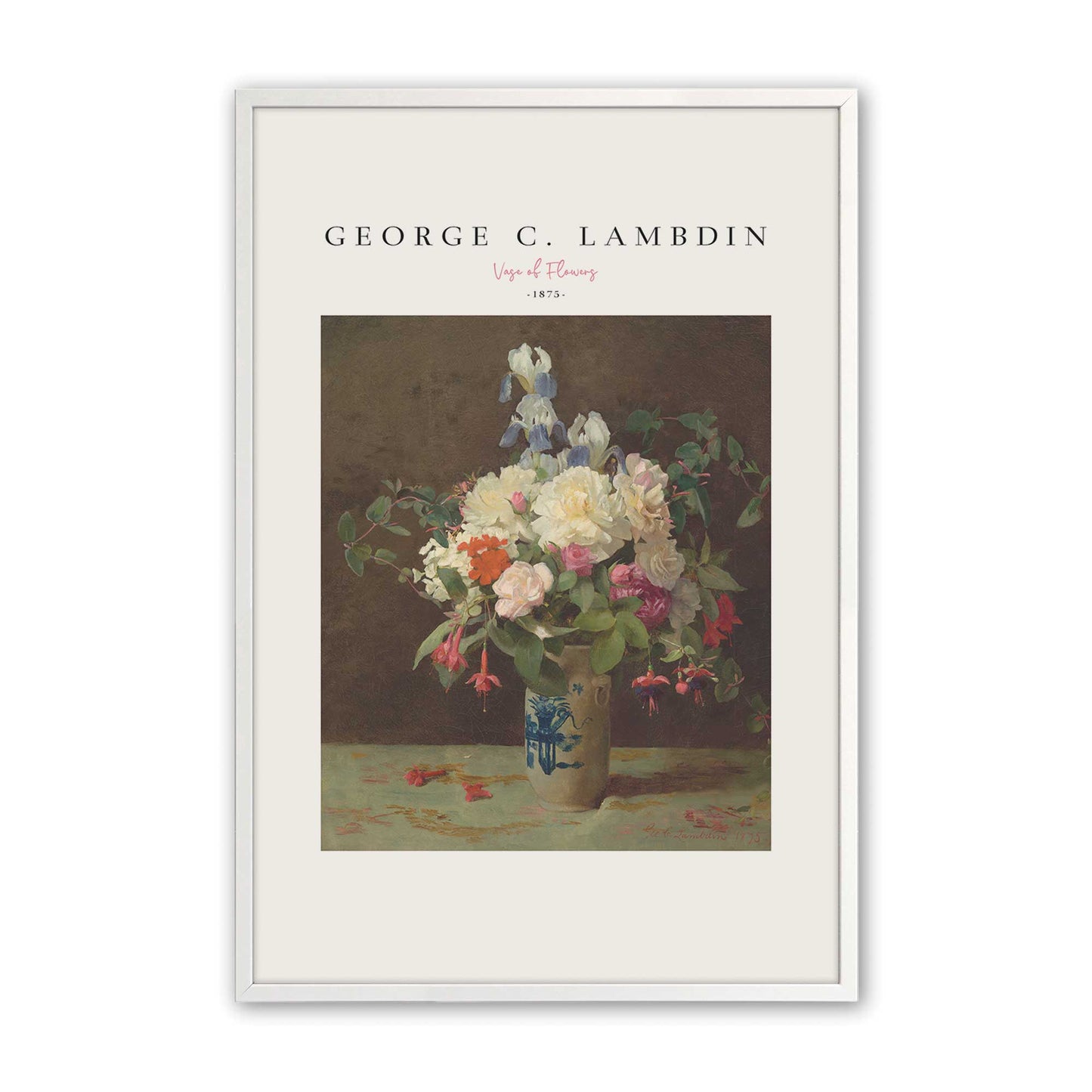 [Color:Opaque White], Picture of art in a Opaque White frame