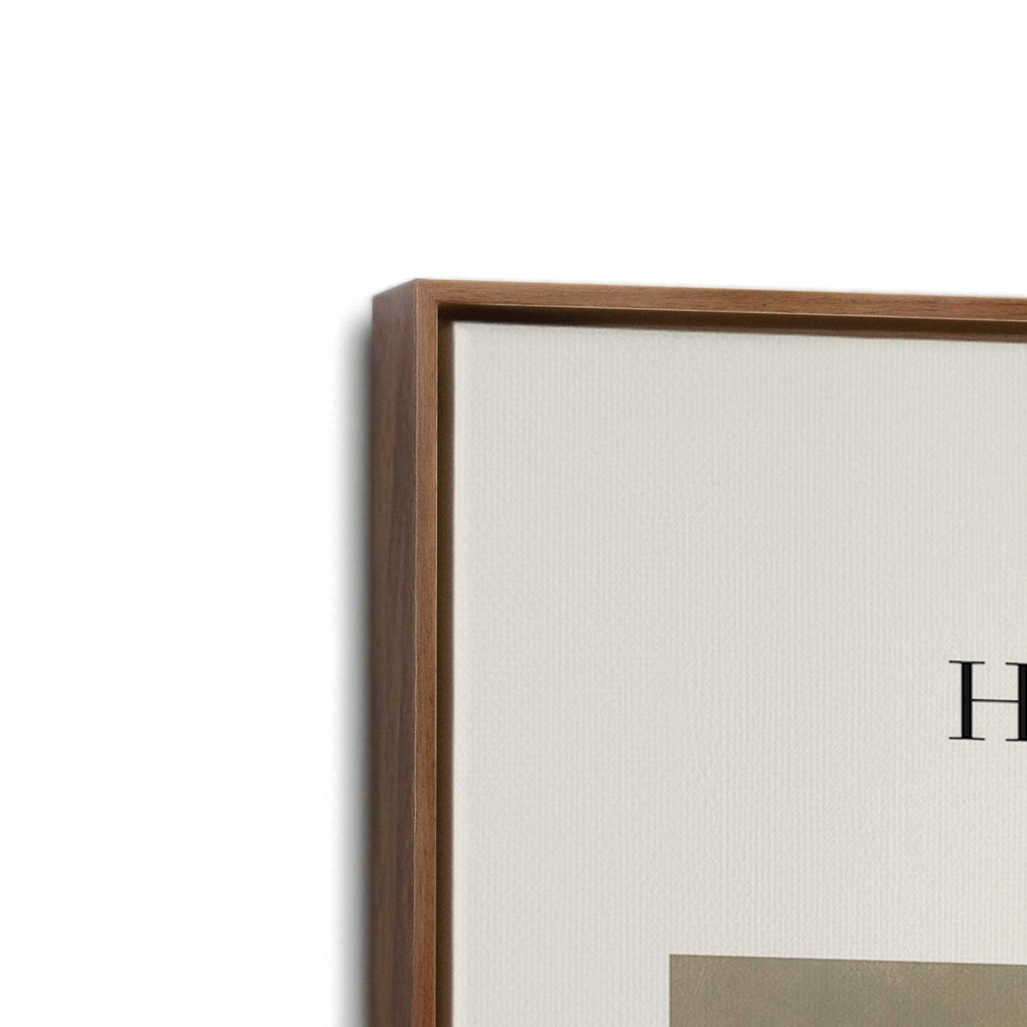 [Color:Walnut], Picture of art in a Walnut frame at an angle
