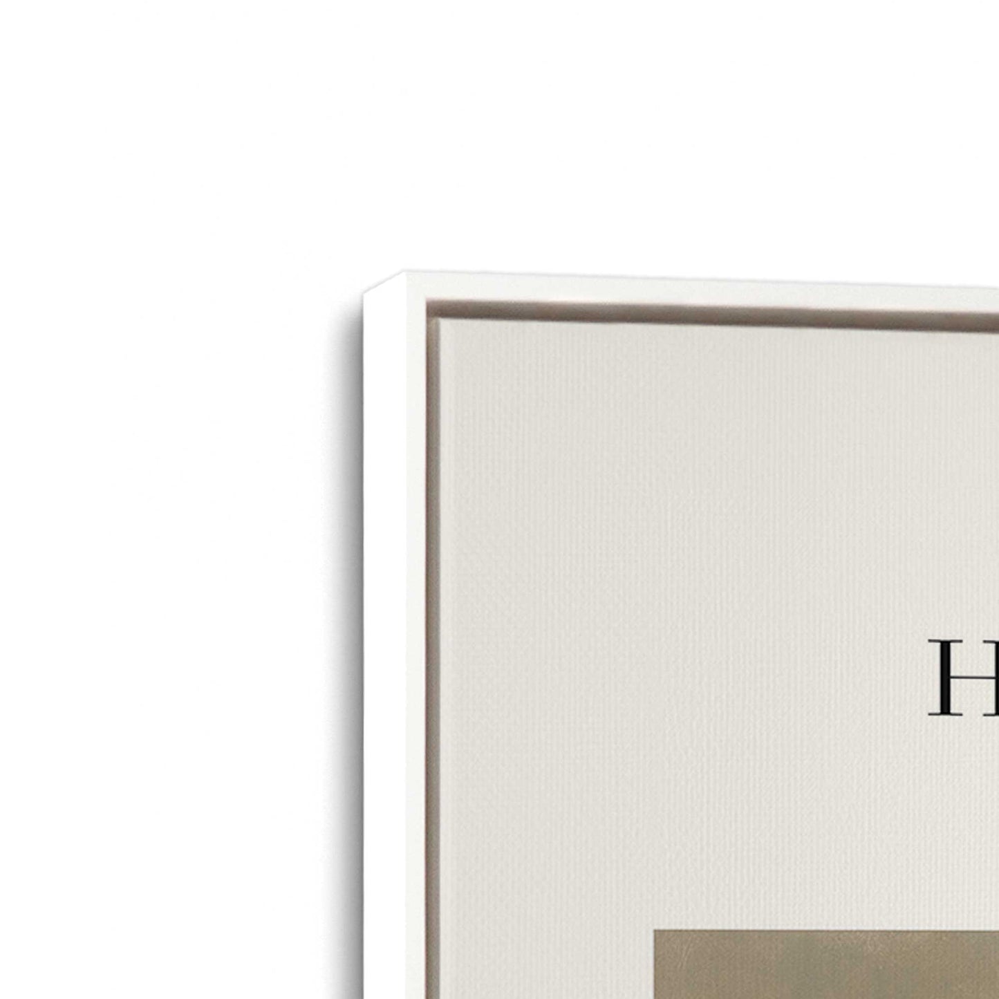 [Color:Opaque White], Picture of art in a White frame at an angle