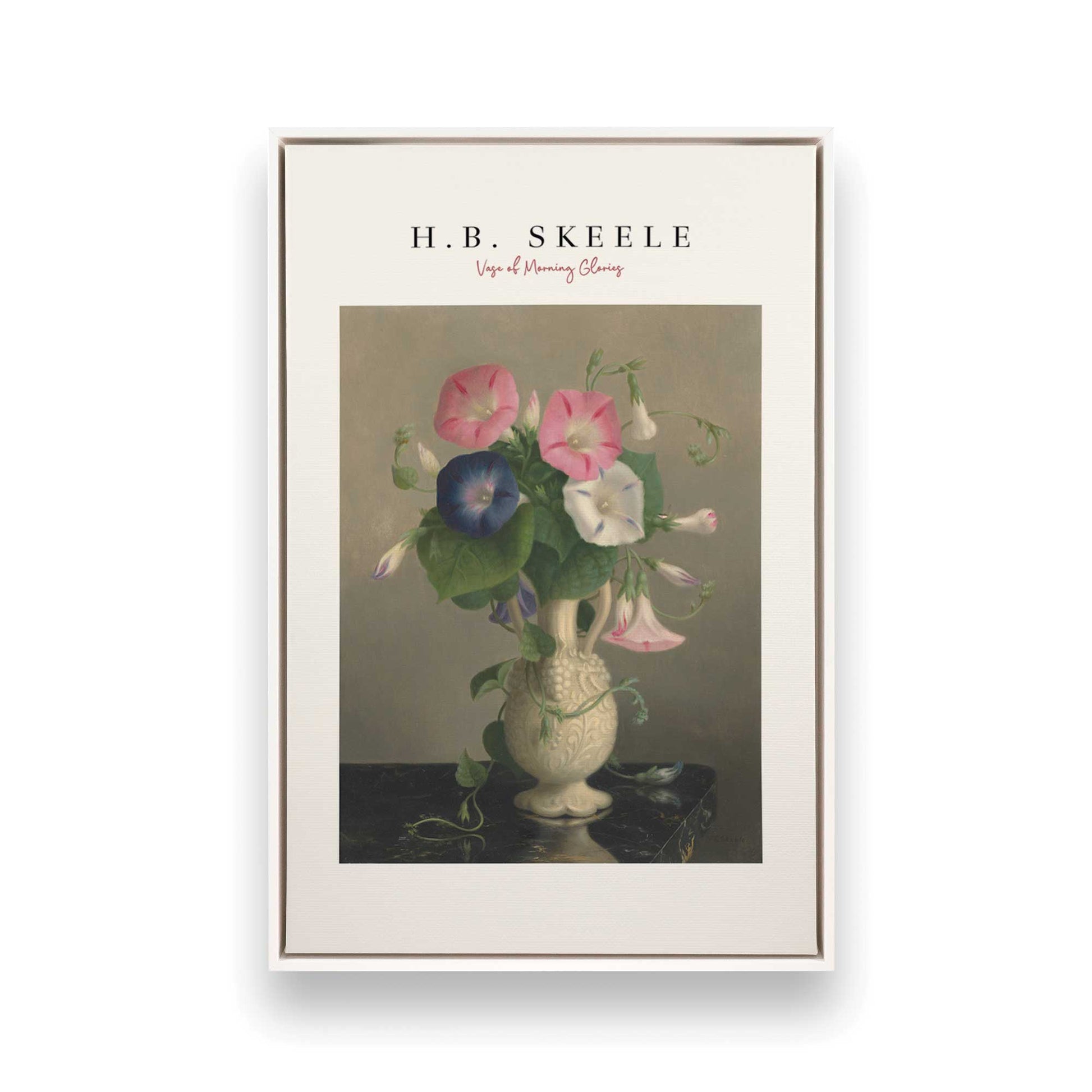 [Color:Opaque White], Picture of art in a White frame