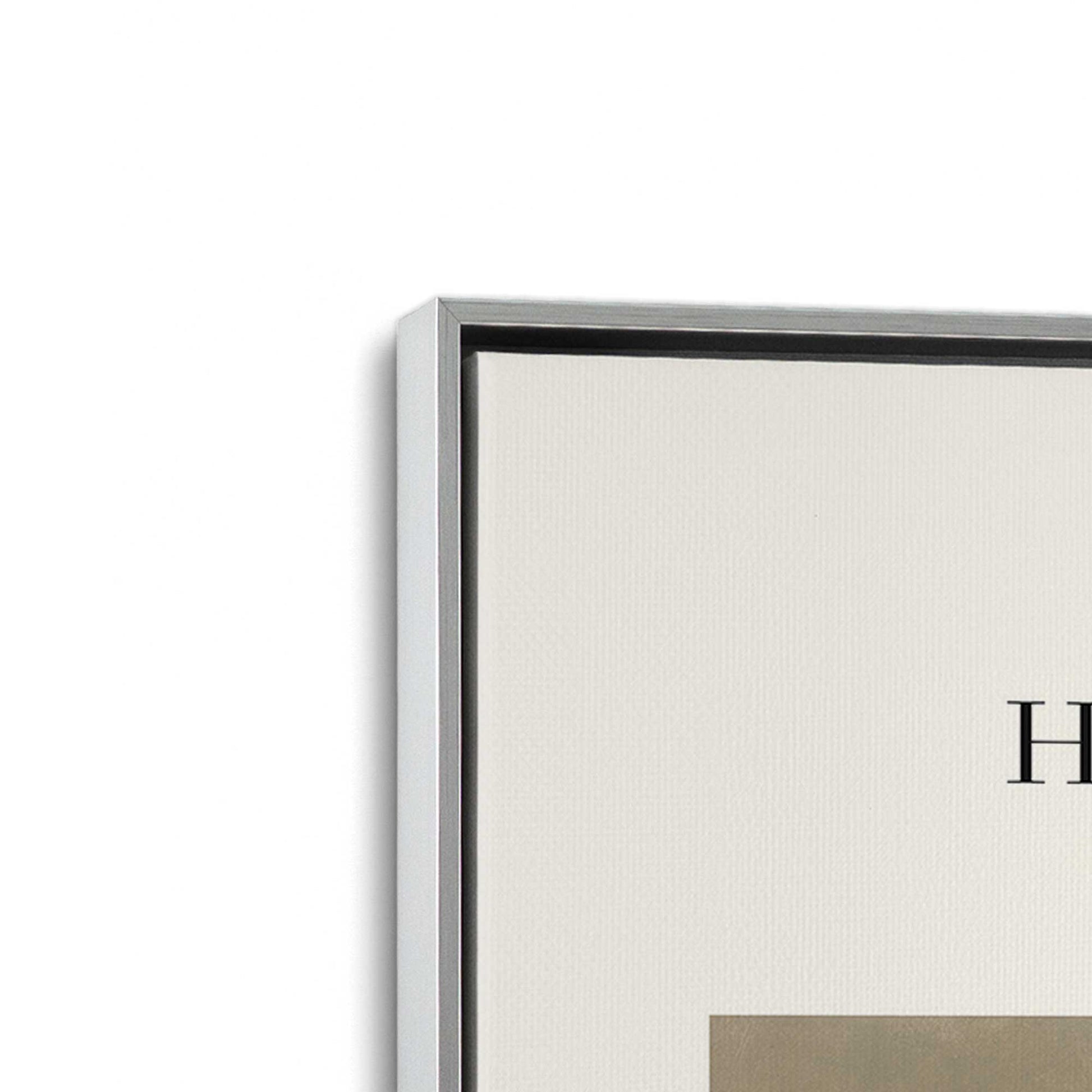 [Color:Polished Chrome], Picture of art in a Polished Chrome frame at an angle