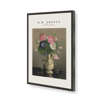 [Color:Satin Black], Picture of art in a Satin Black frame of the corner