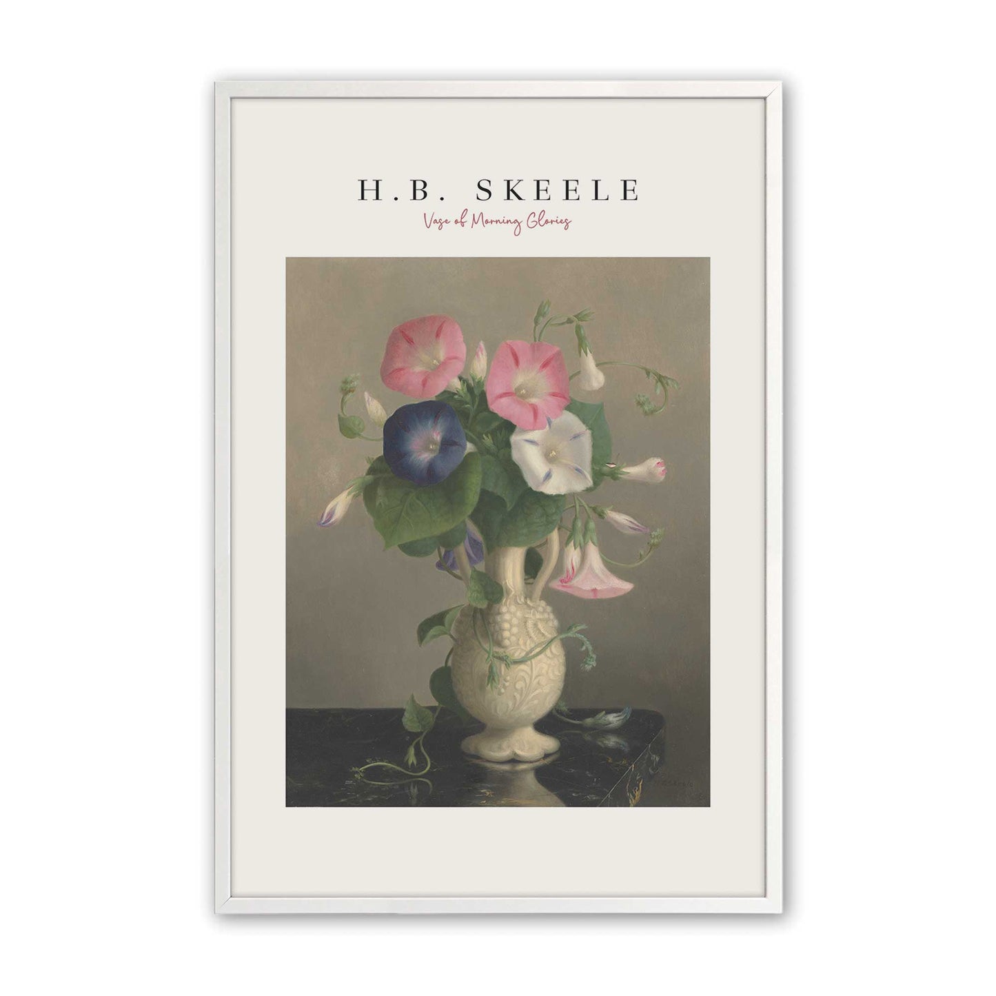 [Color:Opaque White], Picture of art in a Opaque White frame