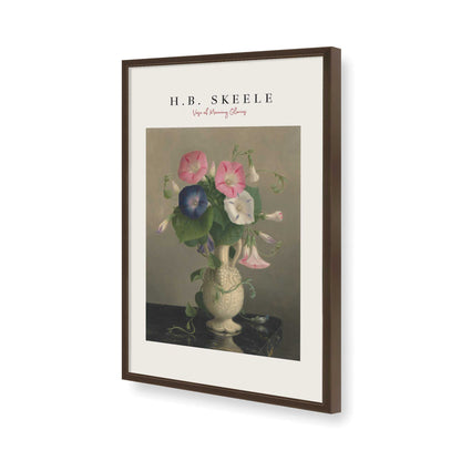 [Color:Brown], Picture of art in a Brown frame of the corner