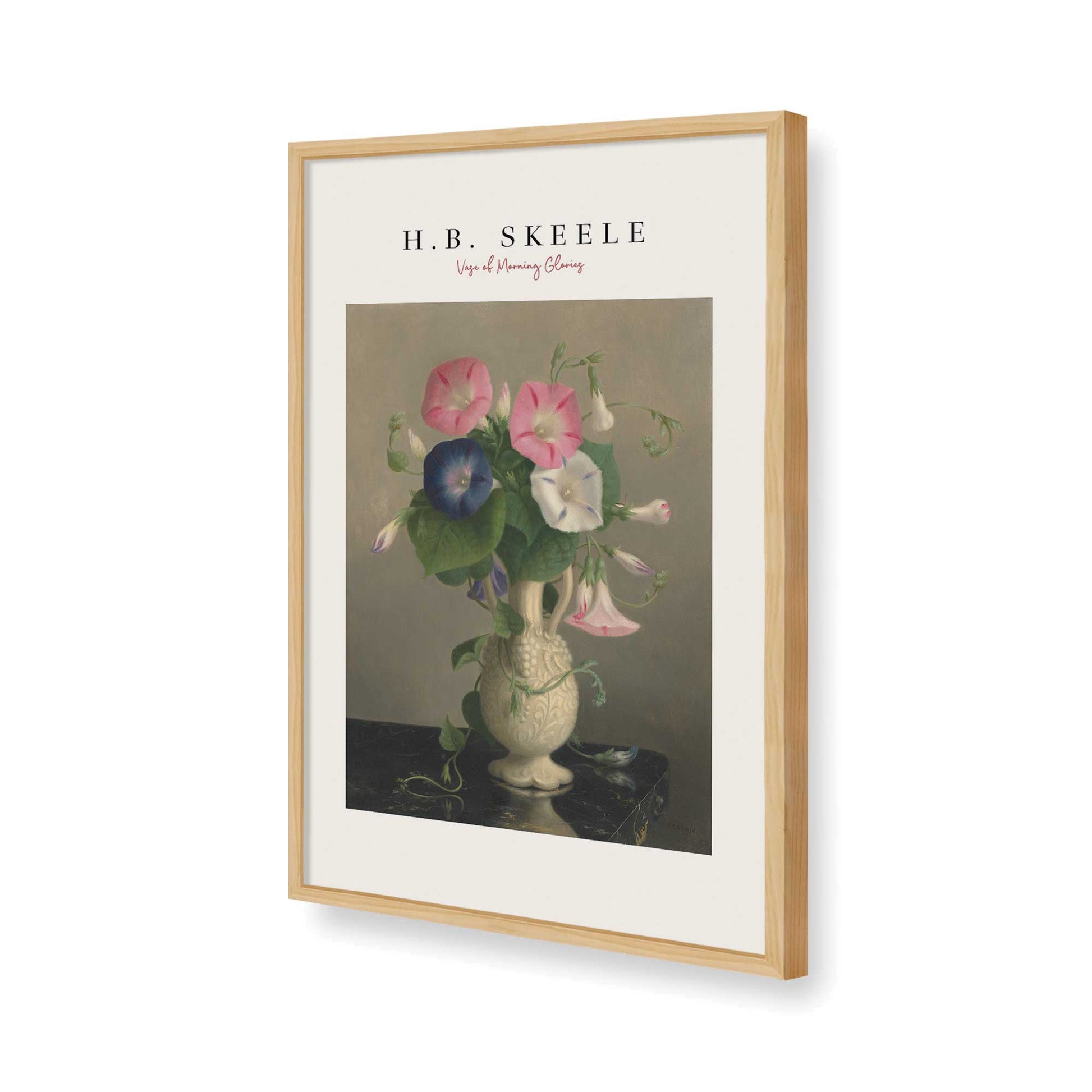 [Color:American Maple], Picture of art in a American Maple frame of the corner
