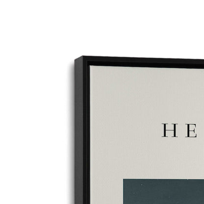 [Color:Satin Black], Picture of art in a Satin Black frame at an angle