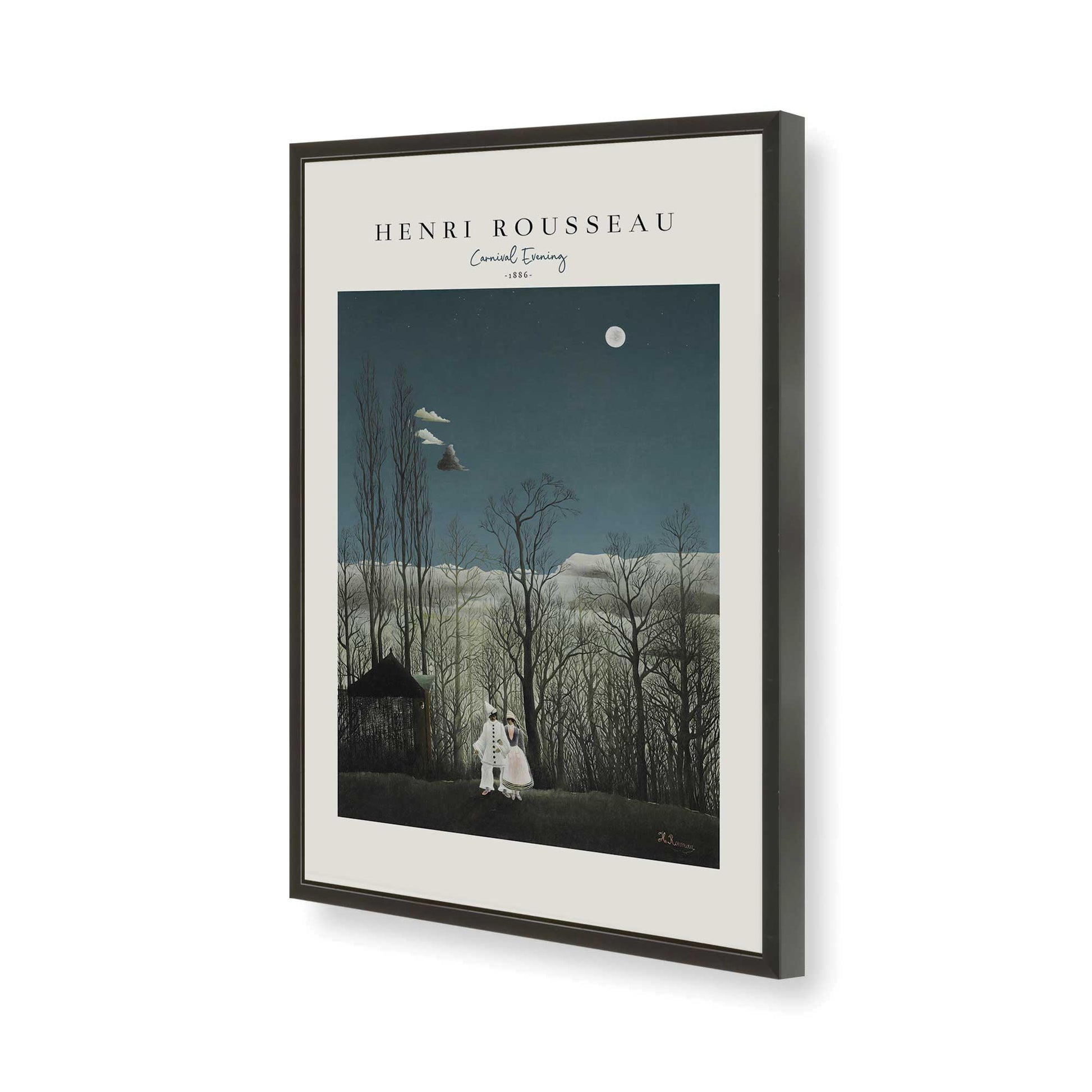 [Color:Satin Black], Picture of art in a Satin Black frame of the corner