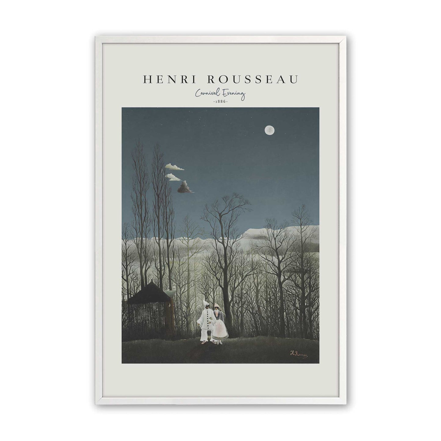 [Color:Opaque White], Picture of art in a Opaque White frame