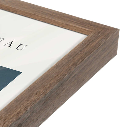 [Color:Walnut], Picture of art in a Walnut frame at an angle