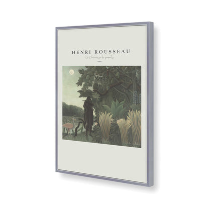 [Color:Polished Chrome], Picture of art in a Polished Chrome frame of the corner