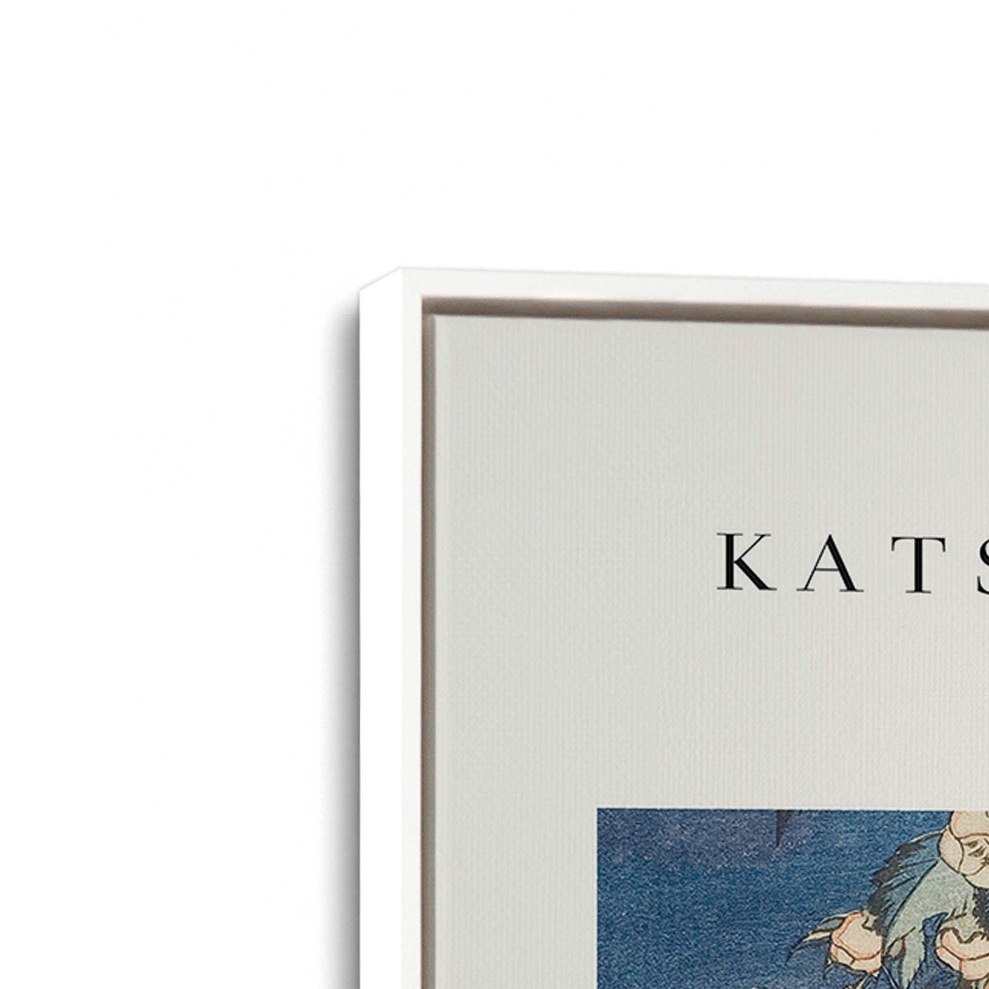 [Color:Opaque White], Picture of art in a White frame at an angle