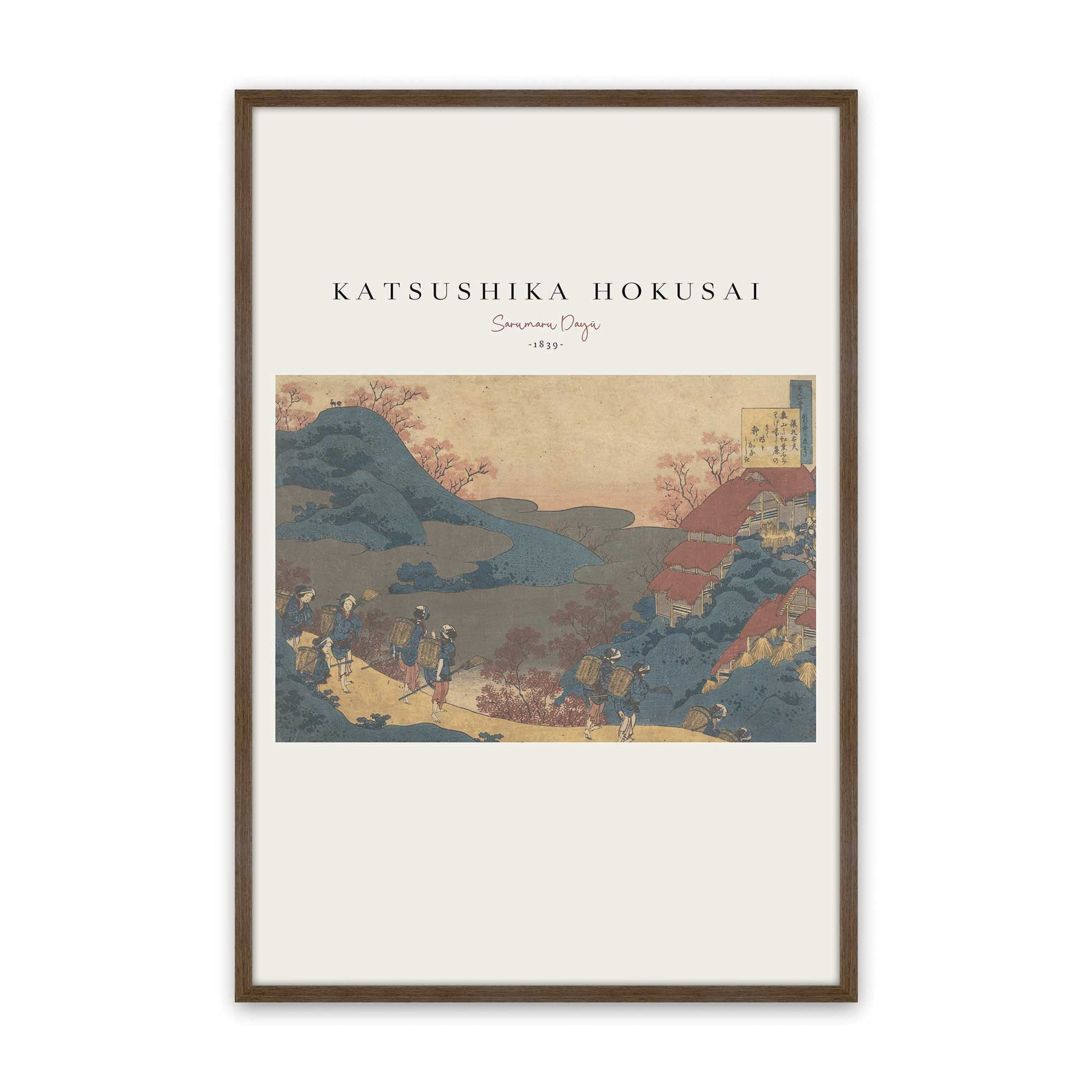 [Color:Walnut], Picture of art in a Walnut frame