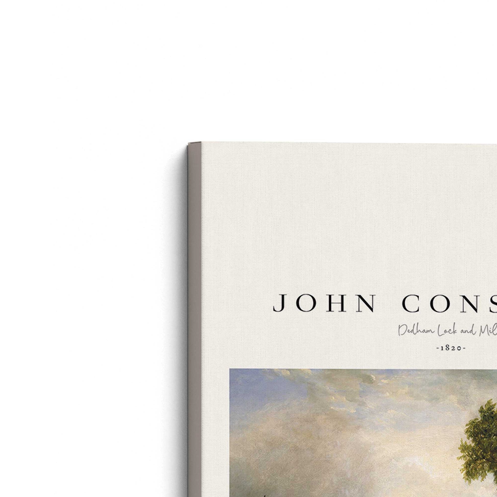 [Color:Stretched Canvas], Picture of the corner of the art