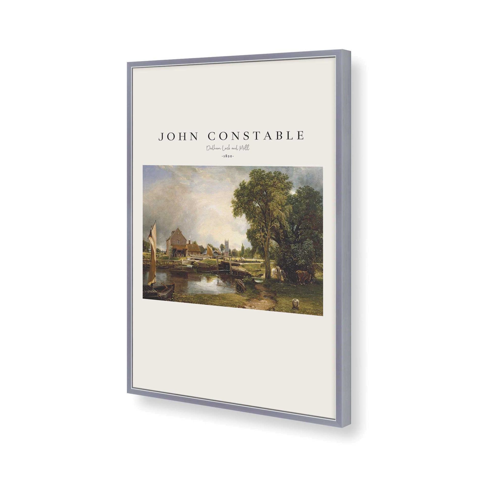 [Color:Polished Chrome], Picture of art in a Polished Chrome frame of the corner