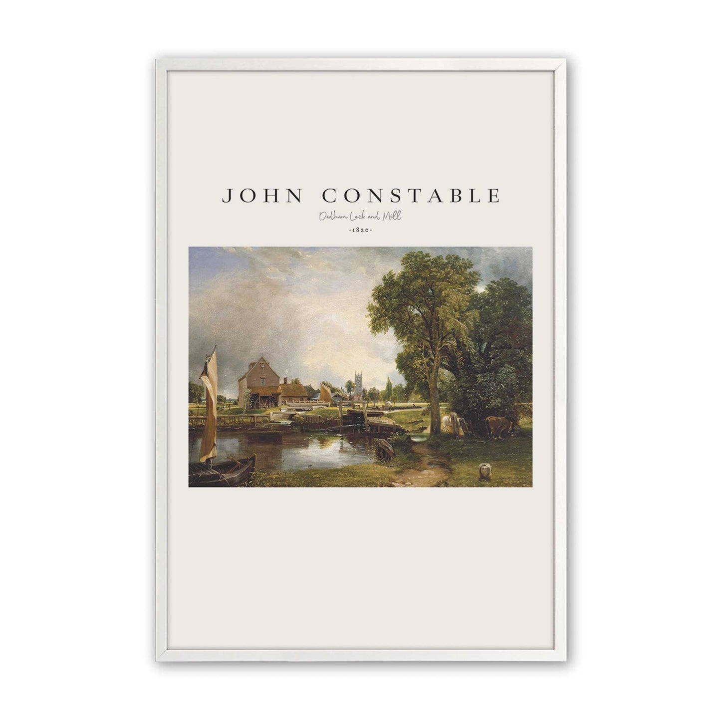 [Color:Opaque White], Picture of art in a Opaque White frame