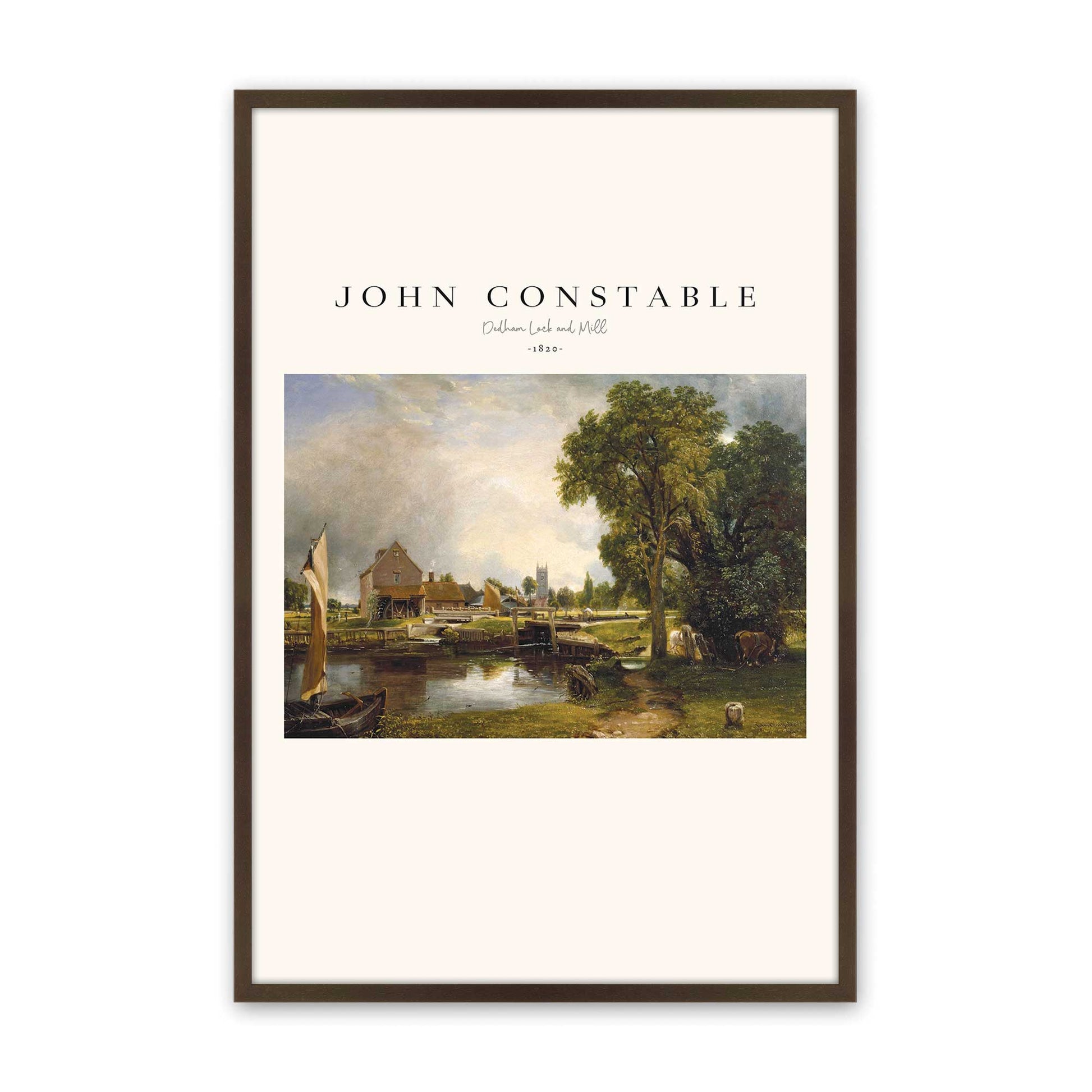 [Color:Brown], Picture of art in a Brown frame