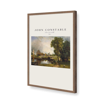 [Color:Walnut], Picture of art in a Walnut frame of the corner