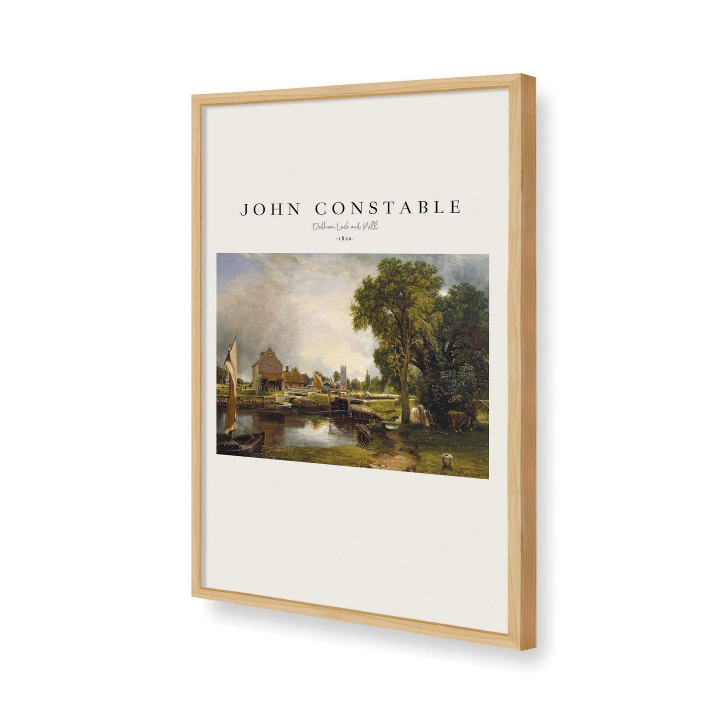 [Color:American Maple], Picture of art in a American Maple frame of the corner