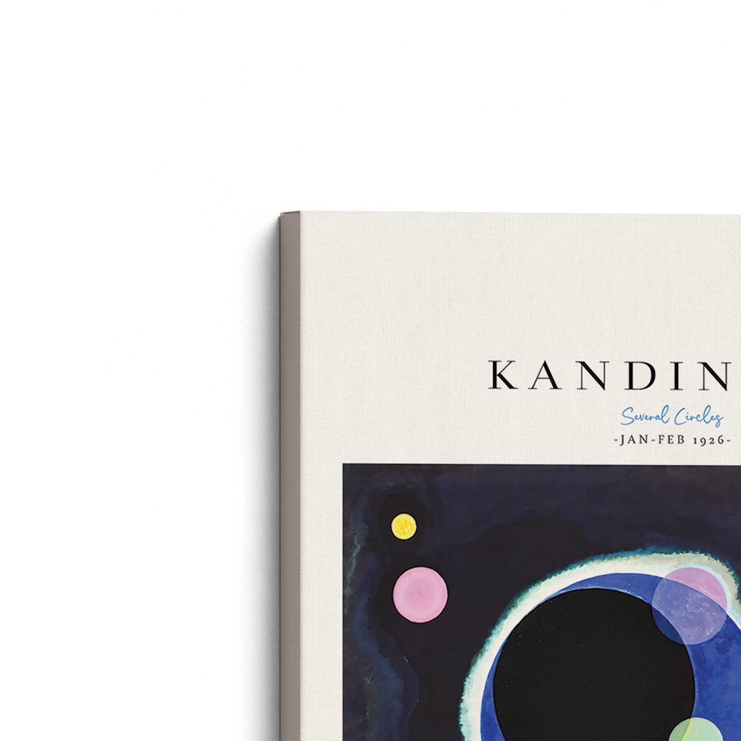 [Color:Stretched Canvas], Picture of the corner of the art