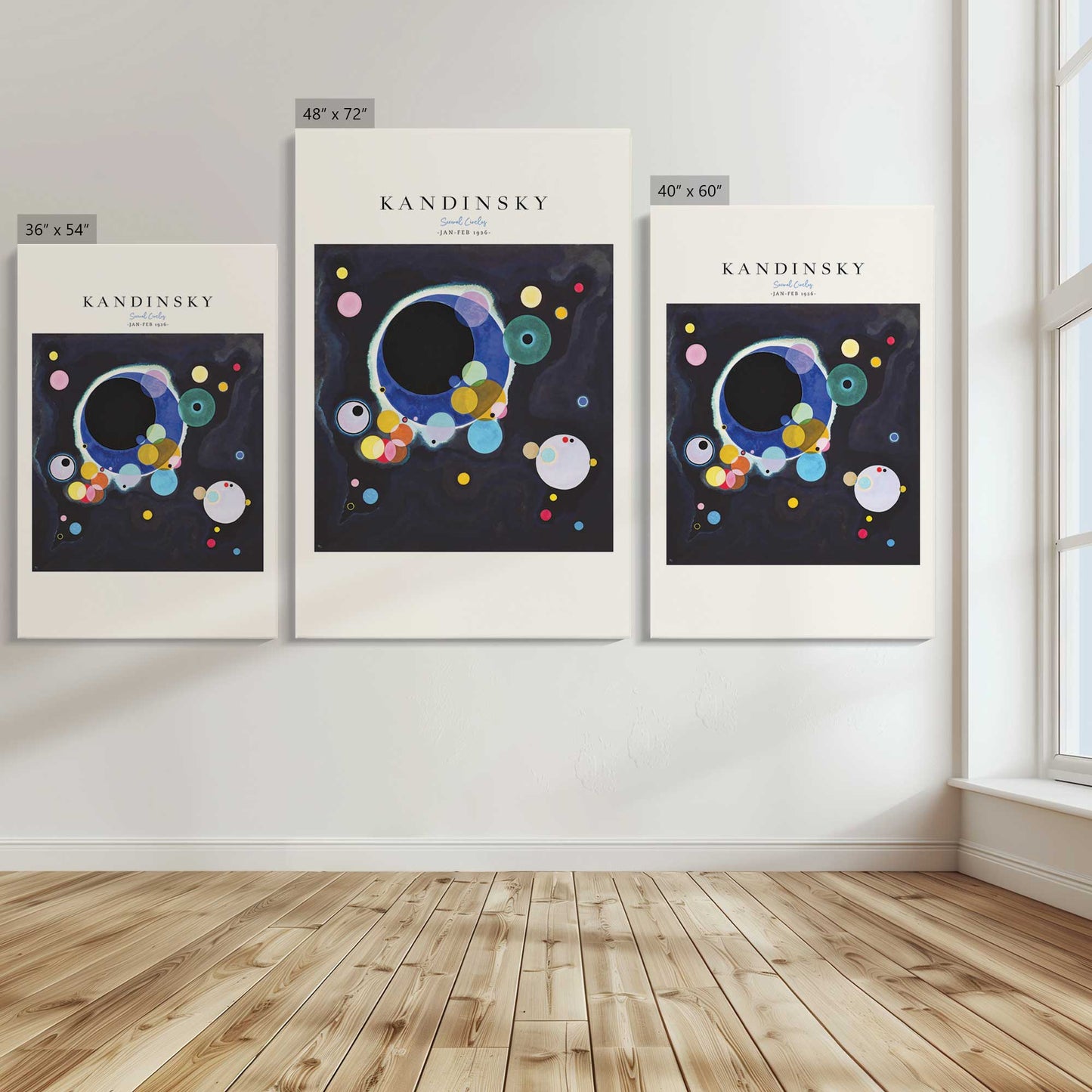 [Color:Stretched Canvas], Image showing the size comparisons