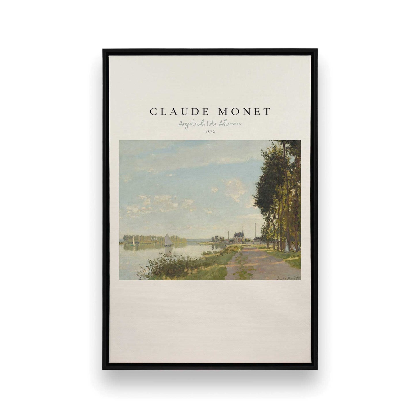 [Color:Satin Black], Picture of art in a Satin Black frame