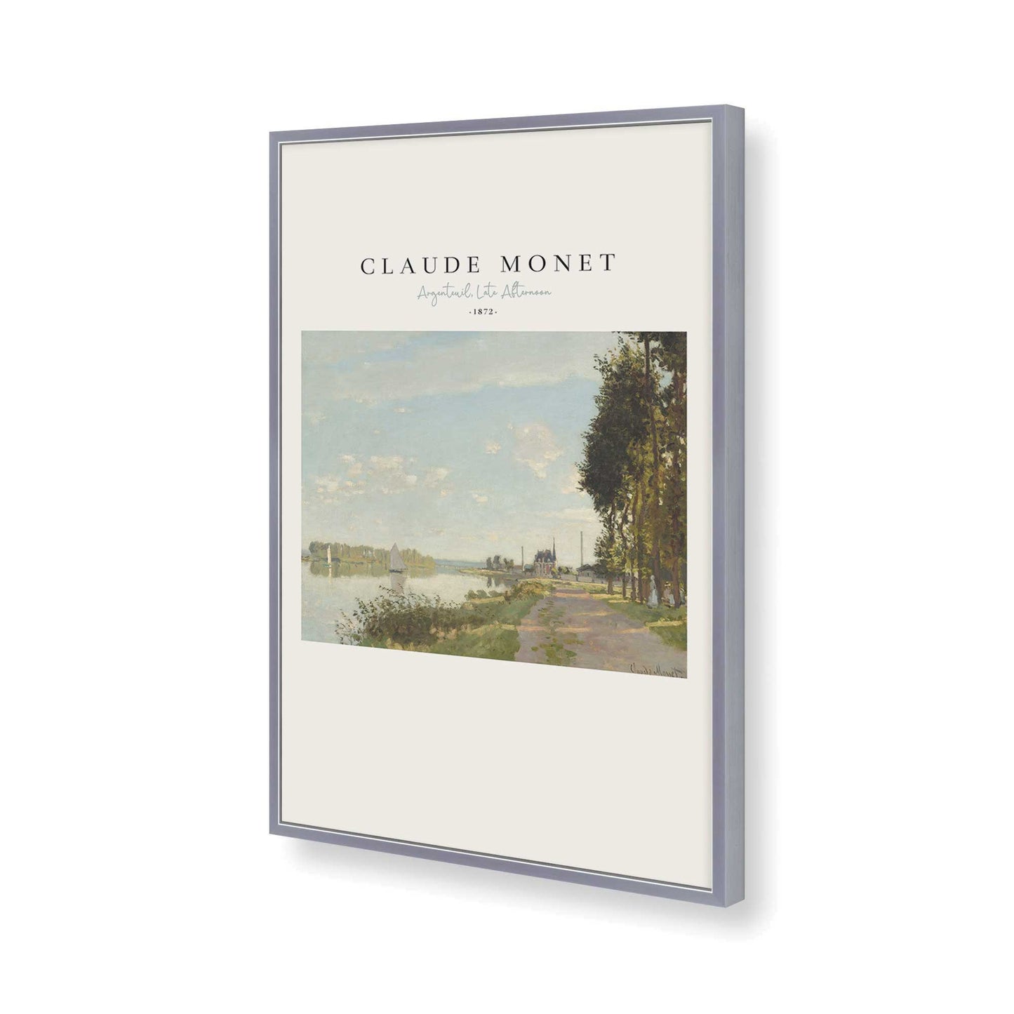 [Color:Polished Chrome], Picture of art in a Polished Chrome frame of the corner